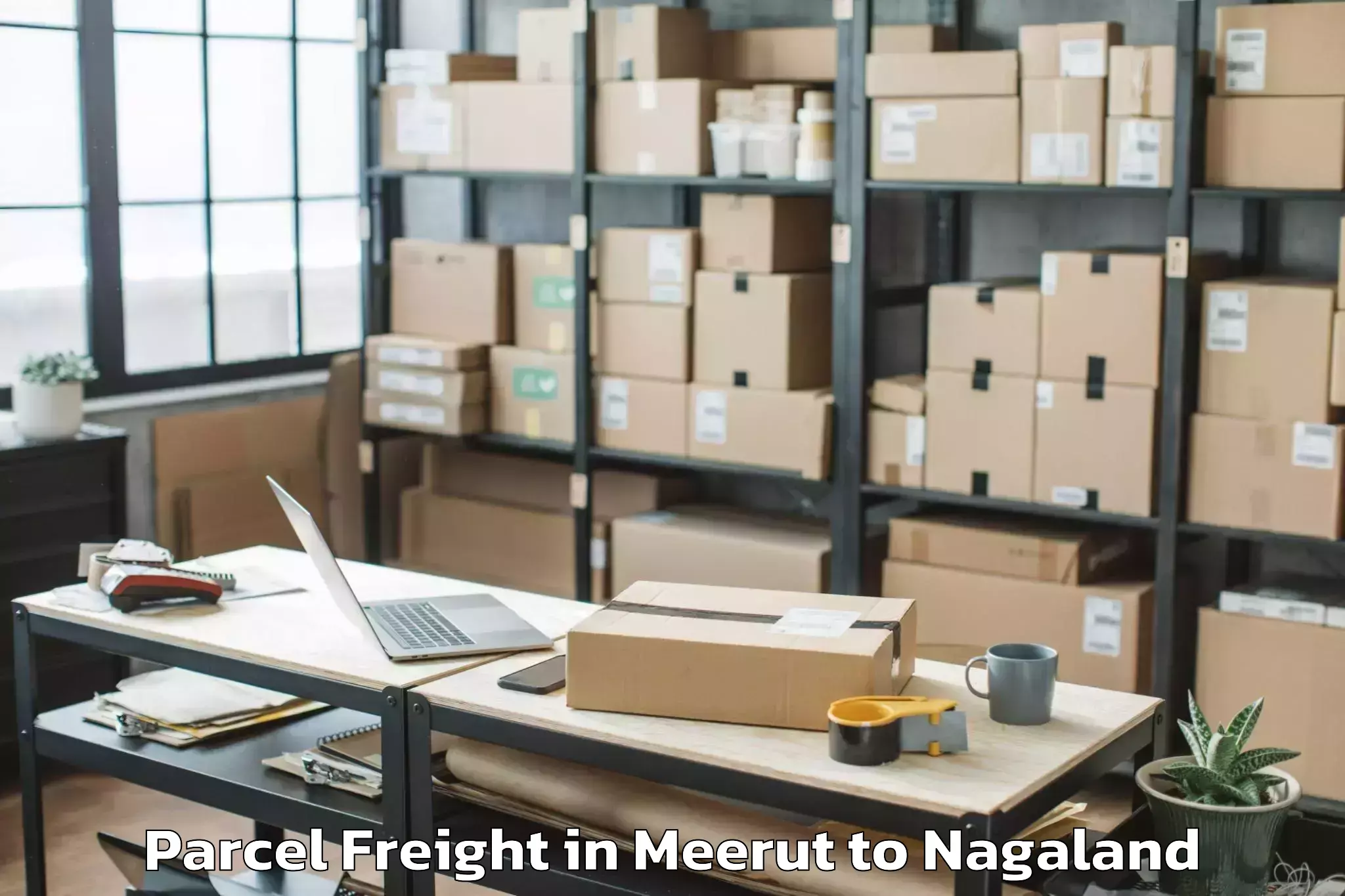 Discover Meerut to Kebai Khelma Parcel Freight